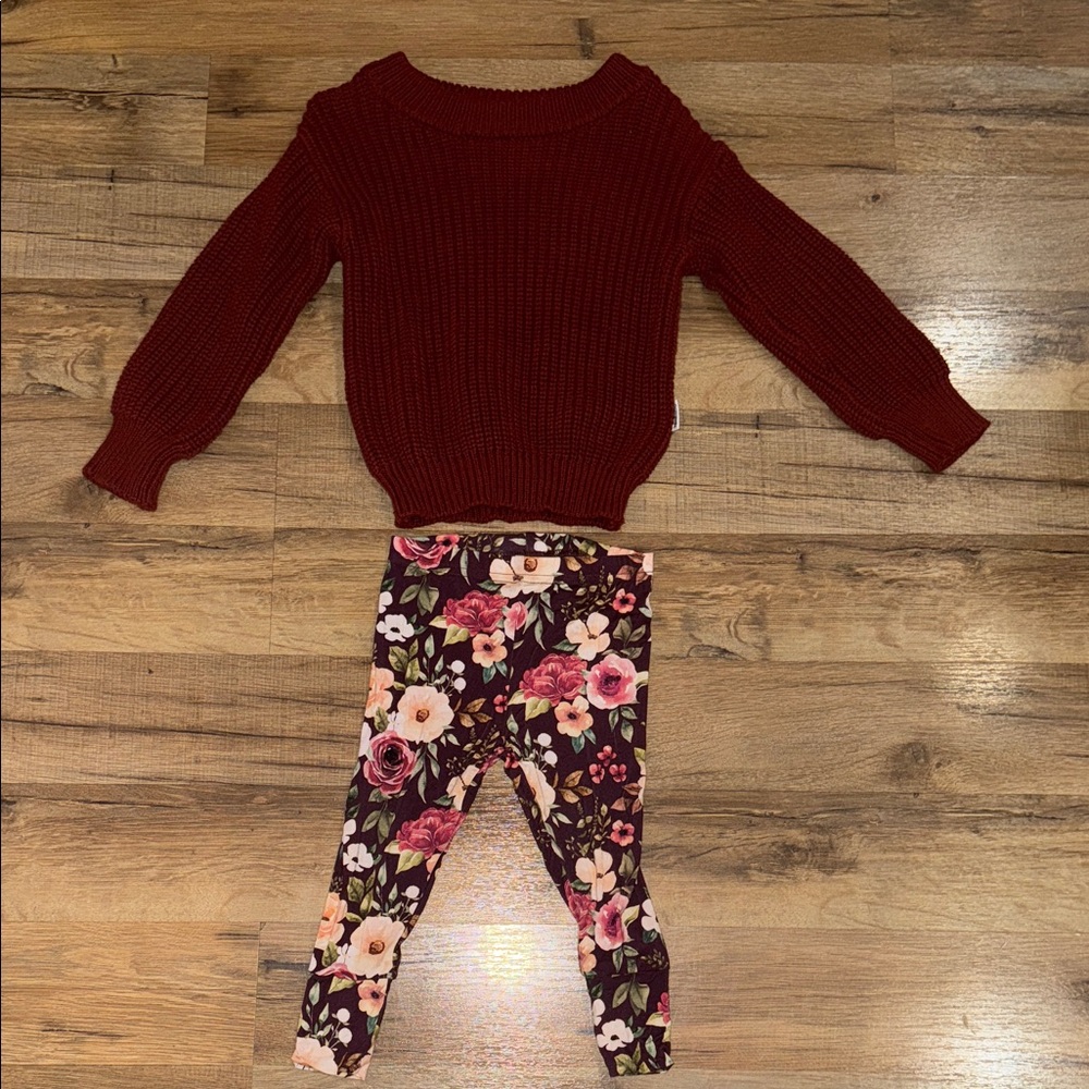 Gigi and Max leggings and sweater set